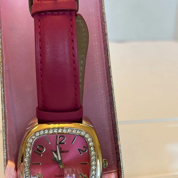 Peugeot Barbie Pink Ladies Quartz Watch